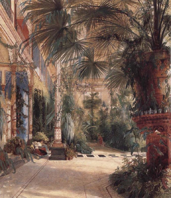 The Palm House on the Pfaueninel, Carl Blechen